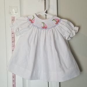 White sailboat dress